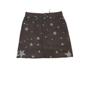 Neon Blonde Tease Short Skirt Raw Hem Starlet Black Women's Size 27